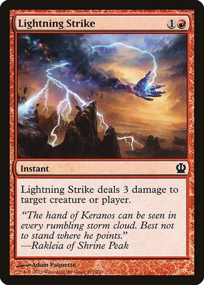 2013 Magic: The Gathering: Theros (THS) - Lightning Strike (#127, Common) (, Near Mint)