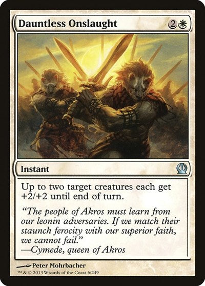 2013 Magic: The Gathering: Theros (THS) - Dauntless Onslaught (#6, Uncommon) (Foil, Near Mint)