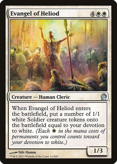2013 Magic: The Gathering: Theros (THS) - Evangel of Heliod (#11, Uncommon) (, Near Mint)