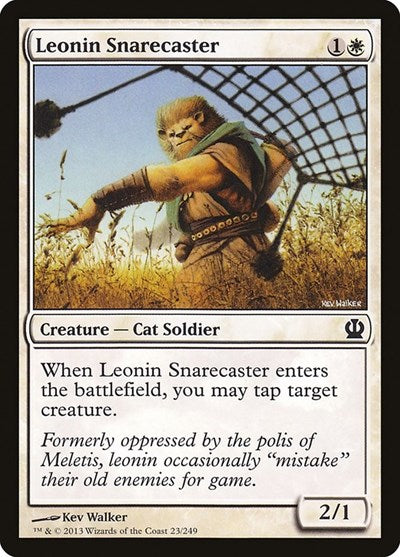 2013 Magic: The Gathering: Theros (THS) - Leonin Snarecaster (#23, Common)