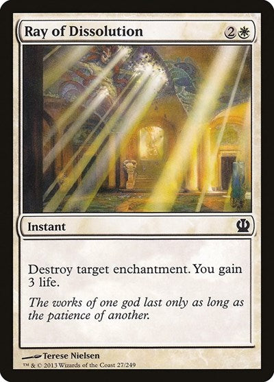 2013 Magic: The Gathering: Theros (THS) - Ray of Dissolution (#27, Common) (, Near Mint)