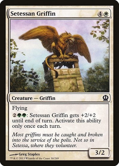 2013 Magic: The Gathering: Theros (THS) - Setessan Griffin (#30, Common) (, Near Mint)