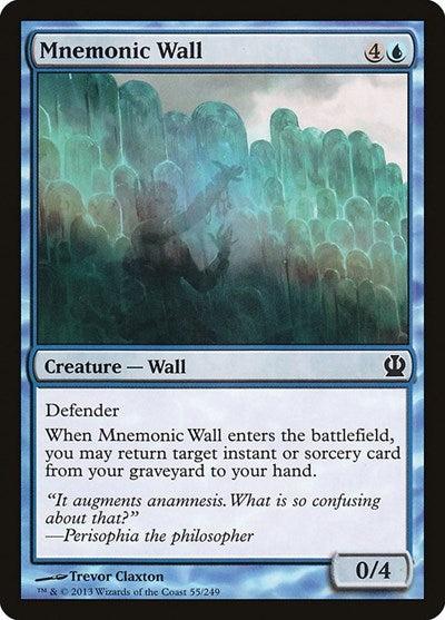 2013 Magic: The Gathering: Theros (THS) - Mnemonic Wall (#55, Common) (, Near Mint)