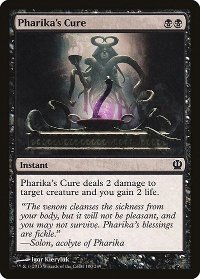 2013 Magic: The Gathering: Theros (THS) - Pharikas Cure (#100, Common) (, Lightly Played)