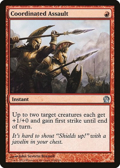 2013 Magic: The Gathering: Theros (THS) - Coordinated Assault (#116, Uncommon) (, Near Mint)