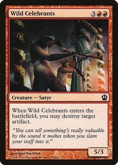 2013 Magic: The Gathering: Theros (THS) - Wild Celebrants (#147, Common) (, Lightly Played)