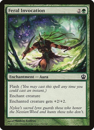 2013 Magic: The Gathering: Theros (THS) - Feral Invocation (#158, Common) (, Near Mint)