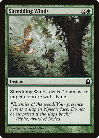 2013 Magic: The Gathering: Theros (THS) - Shredding Winds (#178, Common) (Foil, Near Mint)