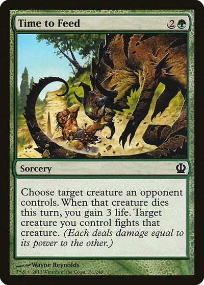 2013 Magic: The Gathering: Theros (THS) - Time to Feed (#181, Common) (, Near Mint)