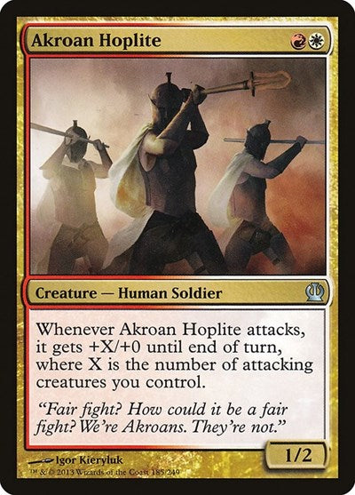 2013 Magic: The Gathering: Theros (THS) - Akroan Hoplite (#185, Uncommon) (, Near Mint)