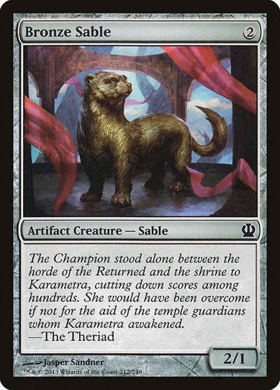 2013 Magic: The Gathering: Theros (THS) - Bronze Sable (#212, Common) (, Near Mint)