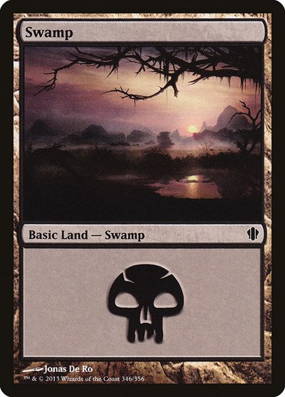 2013 Magic: The Gathering: Commander 2013 (C13) - Swamp 346 (#346, Land) (, Lightly Played)