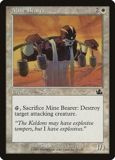 2000 Magic: The Gathering: Prophecy (PCY) - Mine Bearer (#16, Common) (, Near Mint)