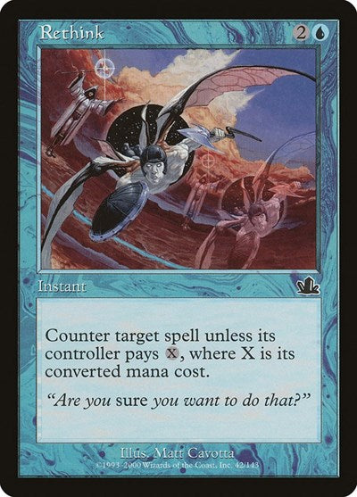 2000 Magic: The Gathering: Prophecy (PCY) - Rethink (#42, Common) (, Near Mint)