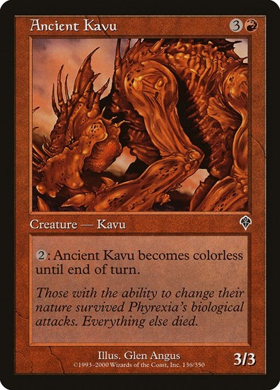 2000 Magic: The Gathering: Invasion (INV) - Ancient Kavu (#136, Common) (, Near Mint)
