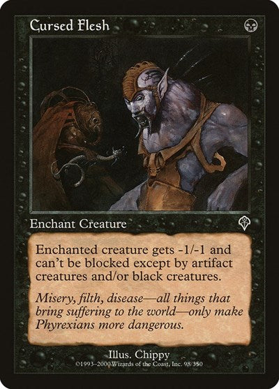 2000 Magic: The Gathering: Invasion (INV) - Cursed Flesh (#98, Common) (, Near Mint)