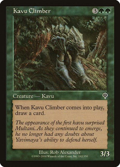2000 Magic: The Gathering: Invasion (INV) - Kavu Climber (#192, Common)