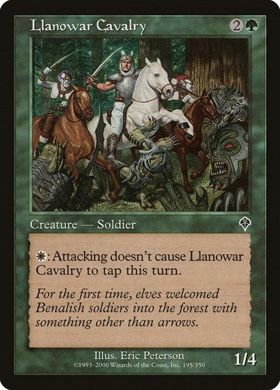 2000 Magic: The Gathering: Invasion (INV) - Llanowar Cavalry (#195, Common) (, Near Mint)
