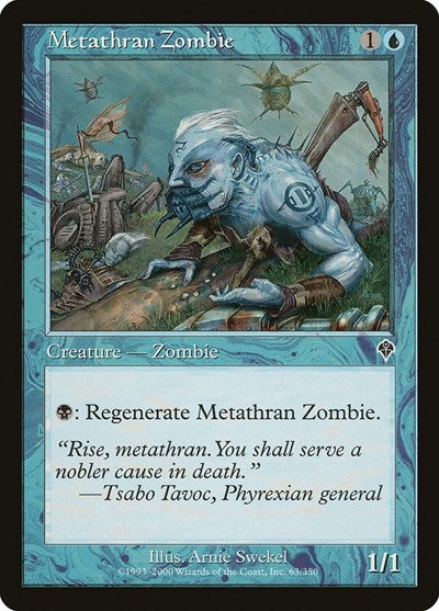 2000 Magic: The Gathering: Invasion (INV) - Metathran Zombie (#63, Common) (, Near Mint)