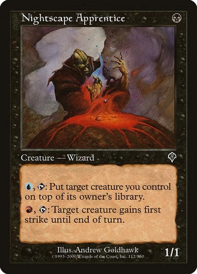 2000 Magic: The Gathering: Invasion (INV) - Nightscape Apprentice (#112, Common) (, Near Mint)