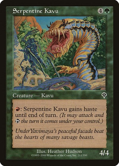 2000 Magic: The Gathering: Invasion (INV) - Serpentine Kavu (#211, Common)
