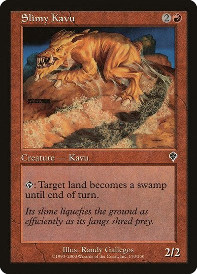 2000 Magic: The Gathering: Invasion (INV) - Slimy Kavu (#170, Common) (, Near Mint)