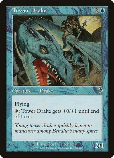2000 Magic: The Gathering: Invasion (INV) - Tower Drake (#82, Common) (, Near Mint)