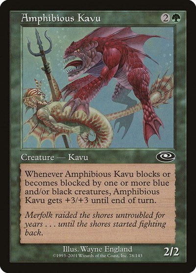2001 Magic: The Gathering: Planeshift (PLS) - Amphibious Kavu (#78, Common) (, Near Mint)
