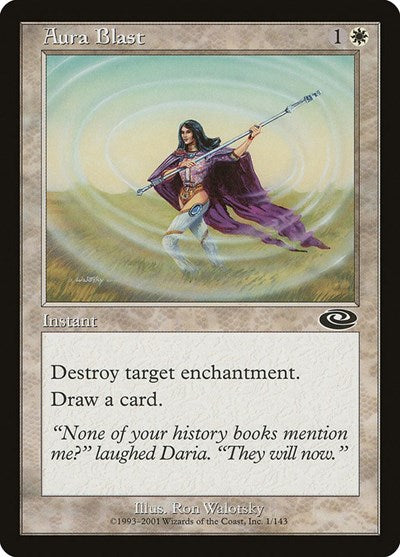 2001 Magic: The Gathering: Planeshift (PLS) - Aura Blast (#1, Common) (, Near Mint)