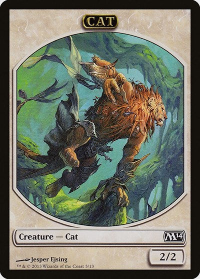 2013 Magic: The Gathering: Magic 2014 (M14) (M14) - Cat Token (#3, T) (, Near Mint)