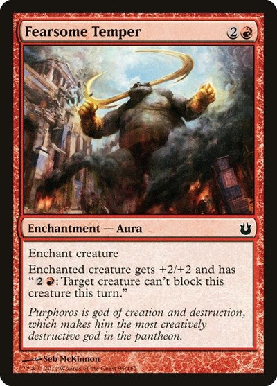 2014 Magic: The Gathering: Born of the Gods (BNG) - Fearsome Temper (#95, Common) (, Near Mint)