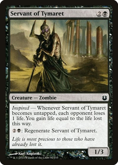 2014 Magic: The Gathering: Born of the Gods (BNG) - Servant of Tymaret (#82, Common) (, Near Mint)