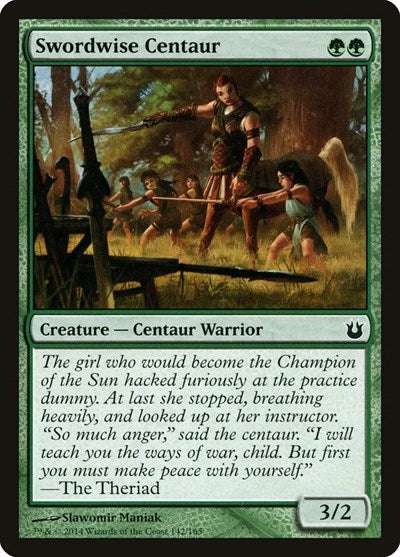 2014 Magic: The Gathering: Born of the Gods (BNG) - Swordwise Centaur (#142, Common)
