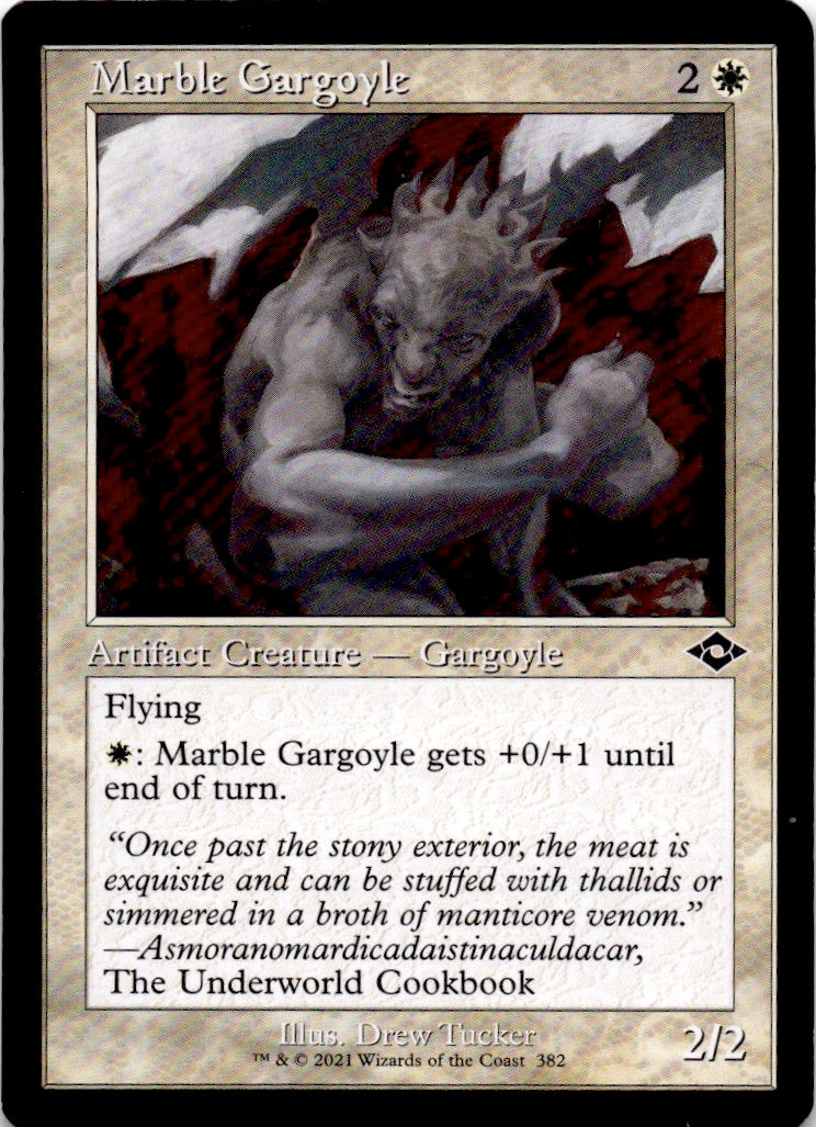 Marble Gargoyle (Retro Frame)