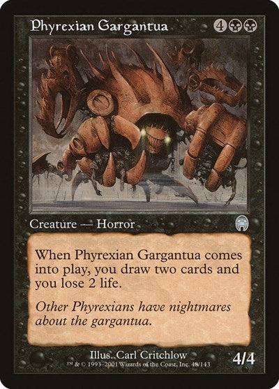 2001 Magic: The Gathering: Apocalypse (APC) - Phyrexian Gargantua (#48, Uncommon) (, Near Mint)