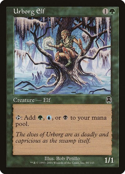 2001 Magic: The Gathering: Apocalypse (APC) - Urborg Elf (#90, Common) (, Lightly Played)