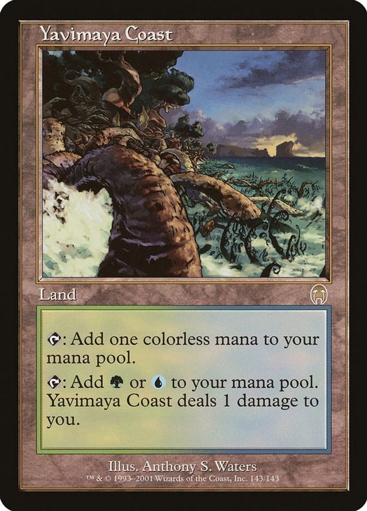 2001 Magic: The Gathering: Apocalypse (APC) - Yavimaya Coast (#143, Rare) (, Near Mint)