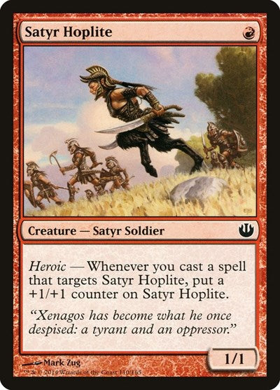 2014 Magic: The Gathering: Journey Into Nyx (JOU) - Satyr Hoplite (#110, Common) (, Near Mint)