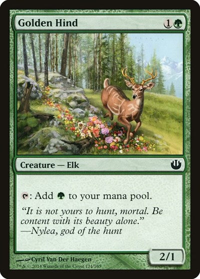 2014 Magic: The Gathering: Journey Into Nyx (JOU) - Golden Hind (#124, Common) (, Near Mint)