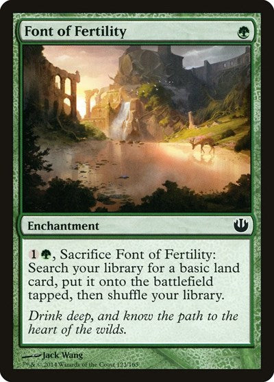 2014 Magic: The Gathering: Journey Into Nyx (JOU) - Font of Fertility (#123, Common) (, Near Mint)