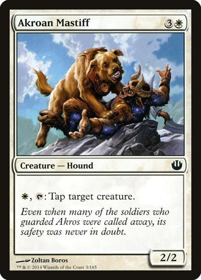 2014 Magic: The Gathering: Journey Into Nyx (JOU) - Akroan Mastiff (#3, Common) (, Near Mint)