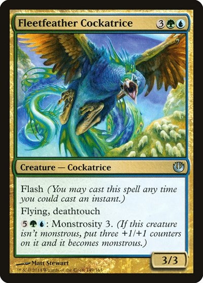 2014 Magic: The Gathering: Journey Into Nyx (JOU) - Fleetfeather Cockatrice (#149, Uncommon) (, Near Mint)