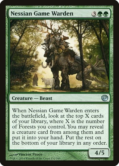 2014 Magic: The Gathering: Journey Into Nyx (JOU) - Nessian Game Warden (#132, Uncommon) (, Near Mint)