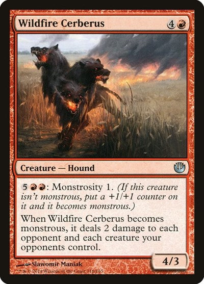 2014 Magic: The Gathering: Journey Into Nyx (JOU) - Wildfire Cerberus (#116, Uncommon) (, Near Mint)