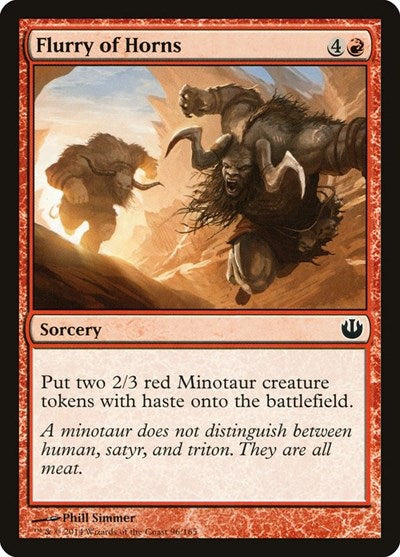 2014 Magic: The Gathering: Journey Into Nyx (JOU) - Flurry of Horns (#96, Common) (, Near Mint)