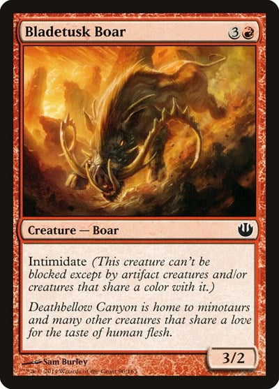 2014 Magic: The Gathering: Journey Into Nyx (JOU) - Bladetusk Boar (#90, Common) (, Near Mint)