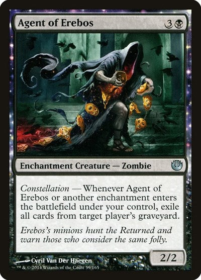 2014 Magic: The Gathering: Journey Into Nyx (JOU) - Agent of Erebos (#59, Uncommon) (, Near Mint)
