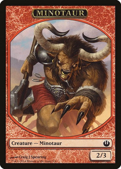 2014 Magic: The Gathering: Journey Into Nyx (JOU) - Minotaur Token (#3, T) (, Near Mint)