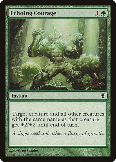 2014 Magic: The Gathering: Conspiracy (CNS) - Echoing Courage (#161, Common) (, Lightly Played)