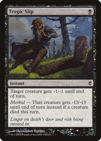 2014 Magic: The Gathering: Conspiracy (CNS) - Tragic Slip (#128, Common) (, Near Mint)